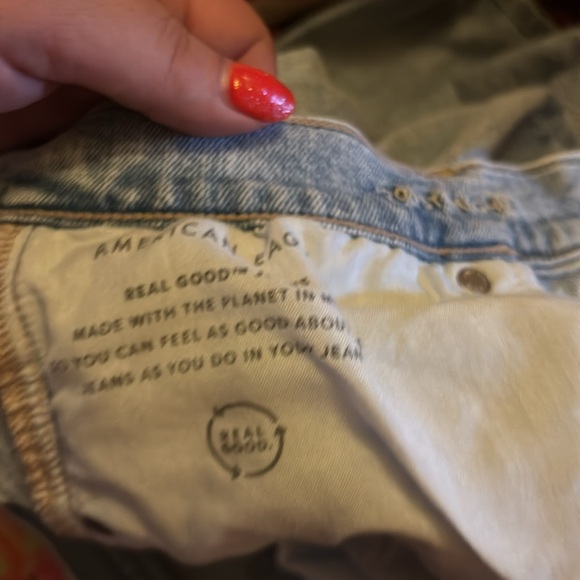 American Eagle Outfitters Blue Straight Jeans Classic Fit - Picture 12 of 12